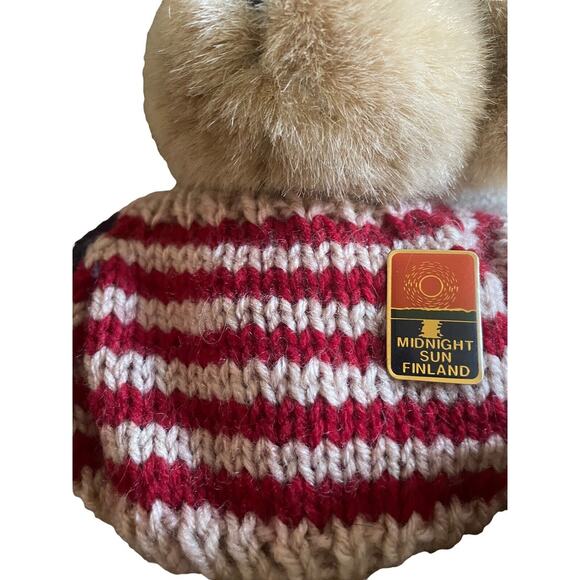 The Brass Button Bear Collection Cody American Flag Sweater Plush Bear 15 pins - Picture 3 of 5